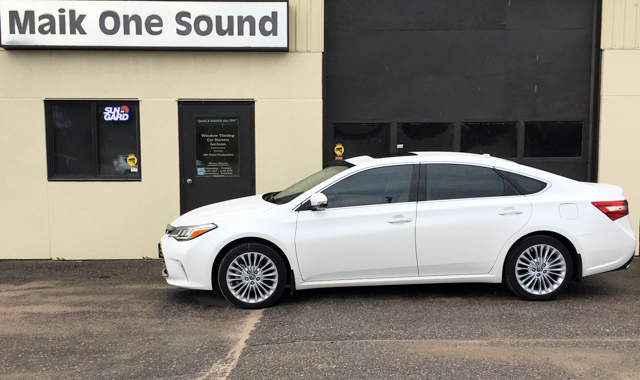 Toyota 2018 Avalon with professional window tint in North Bay
